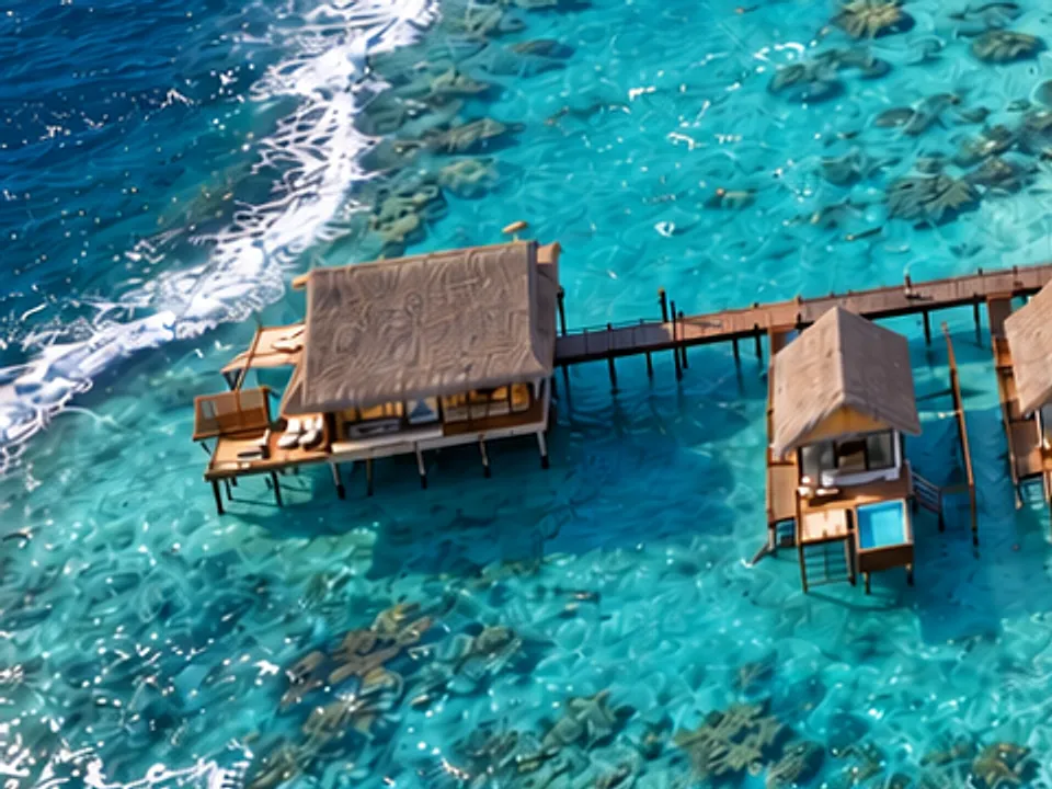 Two-bedroom villa at the end of the pier